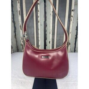 Vintage Rosetti Red Crescent Shoulder Bag NWOT Y2K Demi Hobo Purse